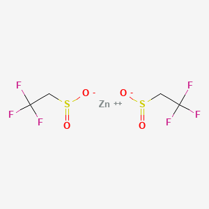 molecular formula C4H4F6O4S2Zn B8017908 Zinc(II) 2,2,2-trifluoroethanesulfinate 