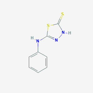 molecular formula C8H7N3S2 B080181 5-(Phenylamino)-1,3,4-thiadiazole-2(3H)-thione CAS No. 10253-83-5