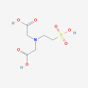 molecular formula C6H11NO7S B080184 2-[Carboxymethyl(2-sulfoethyl)amino]acetic acid CAS No. 14047-10-0