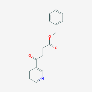 molecular formula C16H15NO3 B8018801 Benzyl 4-oxo-4-pyridin-3-ylbutanoate 