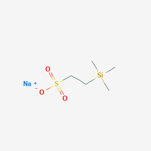 molecular formula C5H13NaO3SSi B8018966 sodium;2-trimethylsilylethanesulfonate 