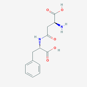 molecular formula C13H16N2O5 B080191 beta-Aspartylphenylalanine CAS No. 13433-10-8