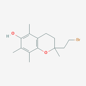 molecular formula C15H21BrO2 B8019180 2-(2-Bromoethyl)-2,5,7,8-tetramethylchroman-6-ol 