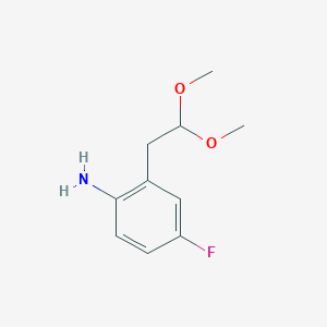 2-(2,2-Dimethoxyethyl)-4-fluoroaniline