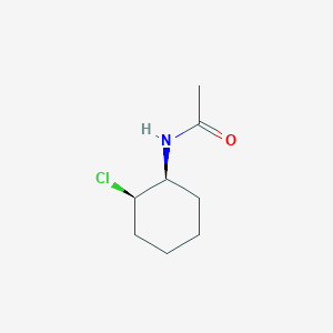 molecular formula C8H14ClNO B8019295 N-[(1S,2R)-2-chlorocyclohexyl]acetamide 