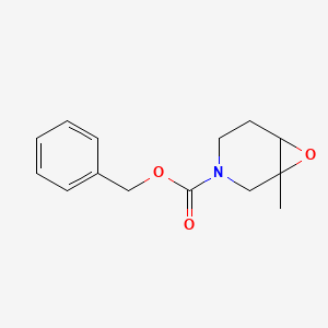 molecular formula C14H17NO3 B8019549 benzyl 1-methyl-7-oxa-3-azabicyclo[4.1.0]heptane-3-carboxylate 