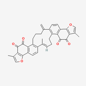 molecular formula C36H28O6 B8019578 Neoprzewaquinone A 
