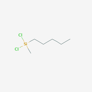 molecular formula C6H14Cl2Si B080199 Silane, dichloromethylpentyl- CAS No. 13682-99-0