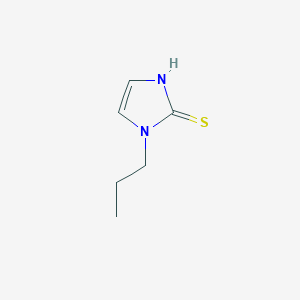 molecular formula C6H10N2S B080200 1-丙基-1H-咪唑-2-硫醇 CAS No. 10583-84-3