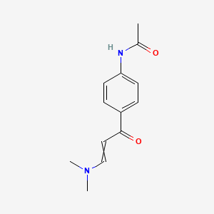 molecular formula C13H16N2O2 B8020130 N-[4-[3-(dimethylamino)prop-2-enoyl]phenyl]acetamide 