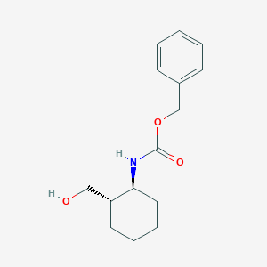 molecular formula C15H21NO3 B8020262 Benzyl trans-(2-hydroxymethyl)cyclohexylcarbamate 