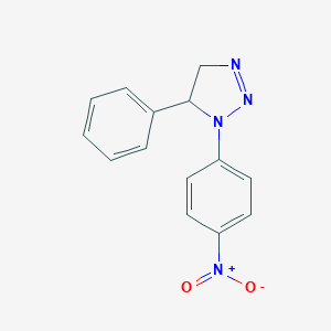 molecular formula C14H12N4O2 B080203 1-(4-Nitrophenyl)-5-phenyl-4,5-dihydrotriazole CAS No. 10480-11-2