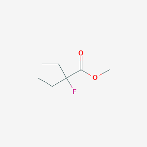 molecular formula C7H13FO2 B8020435 Methyl 2-ethyl-2-fluorobutanoate 