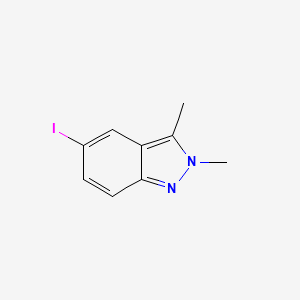 molecular formula C9H9IN2 B8020436 5-Iodo-2,3-dimethyl-2H-indazole 