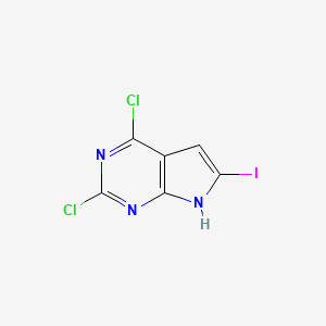 2,4-Dichloro-6-iodo-7H-pyrrolo[2,3-d]pyrimidine