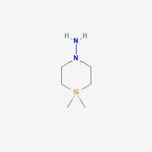 4,4-Dimethyl-1,4-azasilinan-1-amine