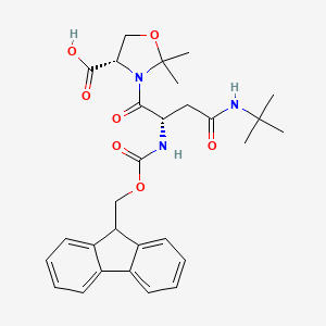 (4S)-3-[(2S)-4-(tert-butylamino)-2-(9H-fluoren-9-ylmethoxycarbonylamino)-4-oxobutanoyl]-2,2-dimethyl-1,3-oxazolidine-4-carboxylic acid