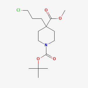 1-tert-Butyl 4-methyl 4-(3-chloropropyl)piperidine-1,4-dicarboxylate