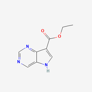 Ethyl 5H-pyrrolo[3,2-D]pyrimidine-7-carboxylate