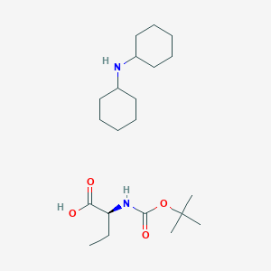 molecular formula C21H40N2O4 B8020634 N-cyclohexylcyclohexanamine;(2S)-2-[(2-methylpropan-2-yl)oxycarbonylamino]butanoic acid CAS No. 27494-48-0