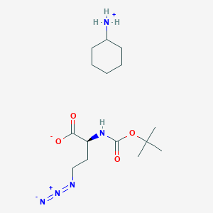 (2S)-4-azido-2-[(2-methylpropan-2-yl)oxycarbonylamino]butanoate;cyclohexylazanium