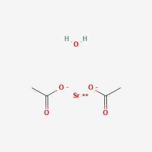 molecular formula C4H8O5Sr B8020654 strontium;diacetate;hydrate 