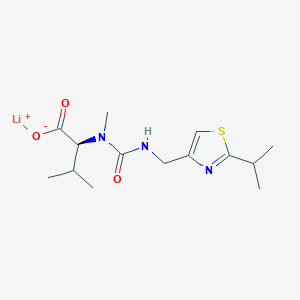 molecular formula C14H22LiN3O3S B8020665 N-[N-Methyl-N-((2-isopropyl-4-thiazolyl)methyl)aminocarbonyl]-L-valine lithium salt 