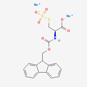 molecular formula C18H15NNa2O7S2 B8020737 Fmoc-S-sulfo-L-cysteine disodium 