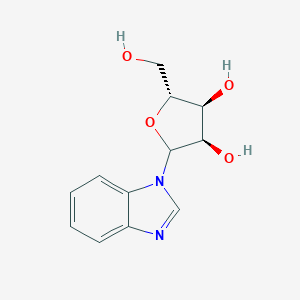molecular formula C12H14N2O4 B080209 1H-Benzimidazole, 1-ribofuranosyl- CAS No. 14505-70-5