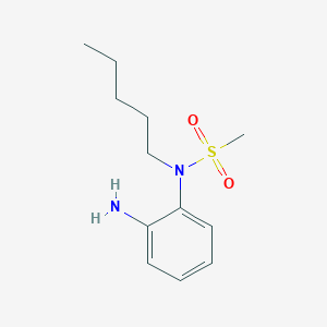 molecular formula C12H20N2O2S B8020905 N-(2-Aminophenyl)-N-pentylmethanesulfonamide 