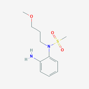 molecular formula C11H18N2O3S B8020911 N-(2-Aminophenyl)-N-(3-methoxypropyl)methanesulfonamide 