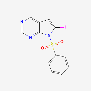 6-Iodo-7-(phenylsulfonyl)-7H-pyrrolo[2,3-d]pyrimidine