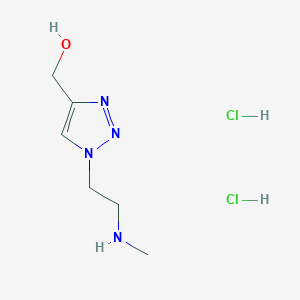 [1-[2-(Methylamino)ethyl]triazol-4-yl]methanol;dihydrochloride