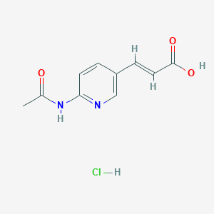 3-(6-Acetamidopyridin-3-yl)acrylic acid hydrochloride