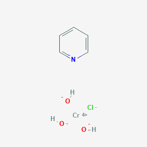 molecular formula C5H8ClCrNO3 B8021088 Chromium(4+);pyridine;chloride;trihydroxide 