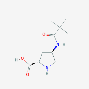 (2S,4R)-4-(2,2-dimethylpropanoylamino)pyrrolidine-2-carboxylic acid