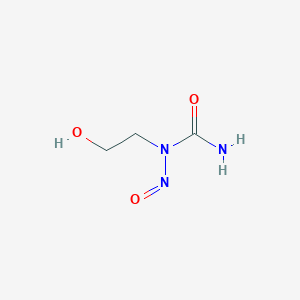molecular formula C3H7N3O3 B080216 1-(2-Hydroxyethyl)-1-nitrosourea CAS No. 13743-07-2