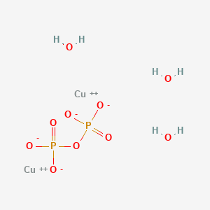 molecular formula Cu2H6O10P2 B8022074 Cupric pyrophosphate trihydrate CAS No. 937807-13-1