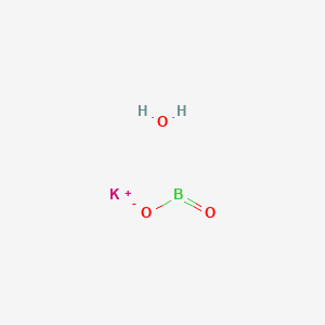 molecular formula BH2KO3 B8022133 potassium;oxido(oxo)borane;hydrate 
