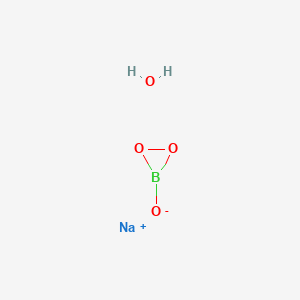molecular formula BH2NaO4 B8022144 sodium;3-oxidodioxaborirane;hydrate 