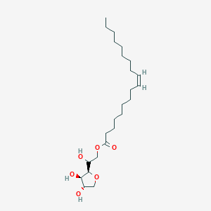 molecular formula C24H44O6 B8022353 [2-[(2R,3R,4S)-3,4-dihydroxyoxolan-2-yl]-2-hydroxyethyl] (Z)-octadec-9-enoate 