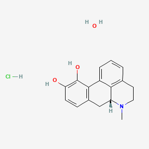 molecular formula C17H20ClNO3 B8022535 (-)-Apomorphine (hydrochloride hydrate) 