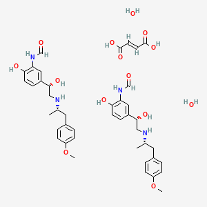 molecular formula C42H56N4O14 B8022562 Formoterol fumarate dihydrate, European Pharmacopoeia (EP) Reference Standard 