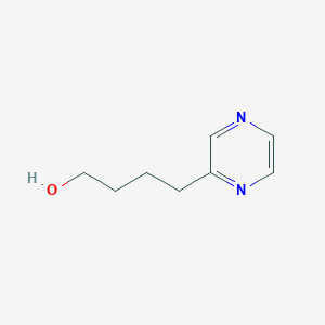 molecular formula C8H12N2O B8022635 4-Pyrazin-2-YL-butan-1-OL CAS No. 667461-46-3
