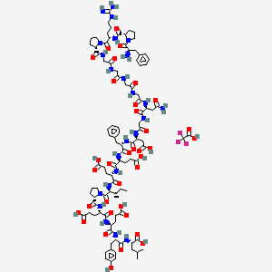 molecular formula C100H139F3N24O35 B8022717 Bivalirudin TFA 