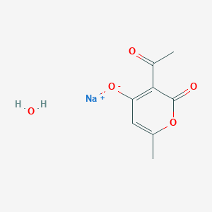 molecular formula C8H9NaO5 B8022836 Sodiumdehydroacetatemonohydrate 