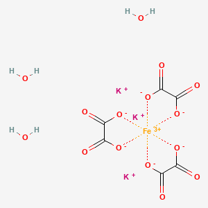 molecular formula C6H6FeK3O15 B8022860 Ferrate(3-), tris[ethanedioato(2-)- 