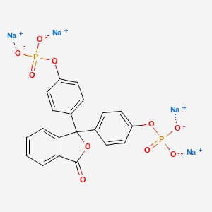 molecular formula C20H12Na4O10P2 B8022891 Phenolphthalein bisphosphate (sodium) 