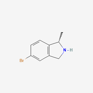 molecular formula C9H10BrN B8022980 (S)-5-Bromo-1-methylisoindoline 