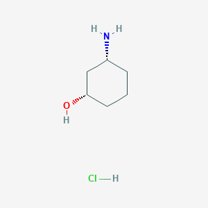 molecular formula C6H14ClNO B8022983 (1S,3R)-3-Aminocyclohexanol hydrochloride 